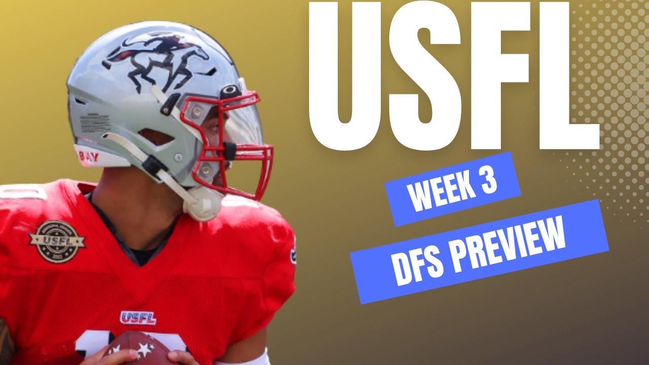 RUN THE SIMS: USFL Week 10 DFS Strategy with 4for4 - Run The Sims